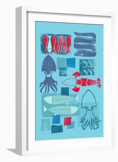 Fish Market-null-Framed Giclee Print