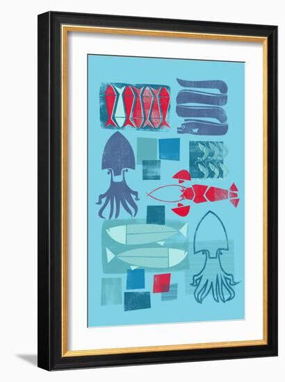 Fish Market-null-Framed Giclee Print