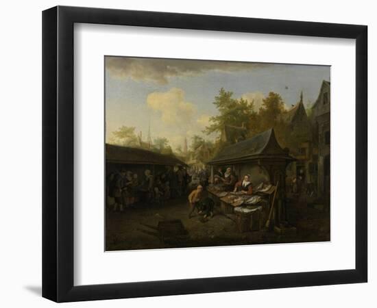 Fish Market-Cornelis Dusart-Framed Art Print