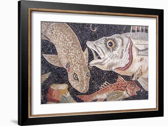 Fish Mosaic-null-Framed Art Print