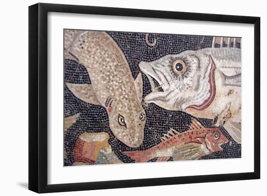 Fish Mosaic-null-Framed Art Print