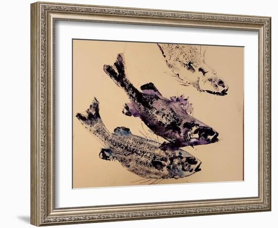 fish (oil on paper)-jocasta shakespeare-Framed Giclee Print