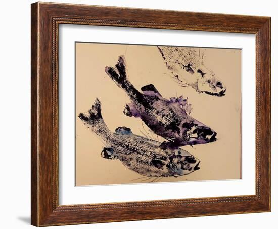 fish (oil on paper)-jocasta shakespeare-Framed Giclee Print