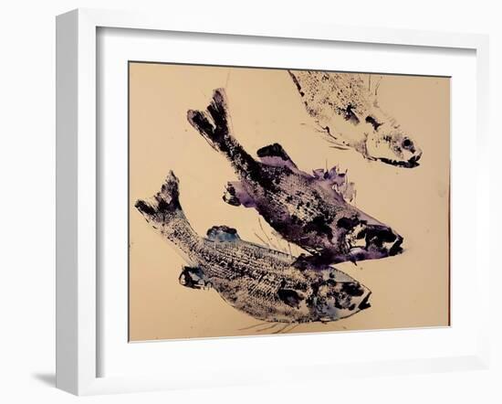 fish (oil on paper)-jocasta shakespeare-Framed Giclee Print