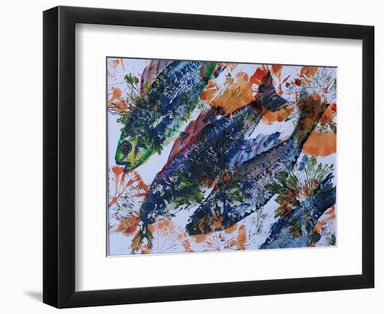 Fish, Oils, 2020-jocasta shakespeare-Framed Giclee Print