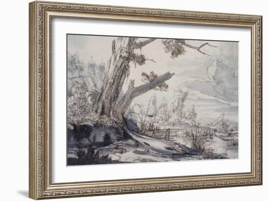 Fish on a Bank, 17Th Century-Francis Barlow-Framed Giclee Print