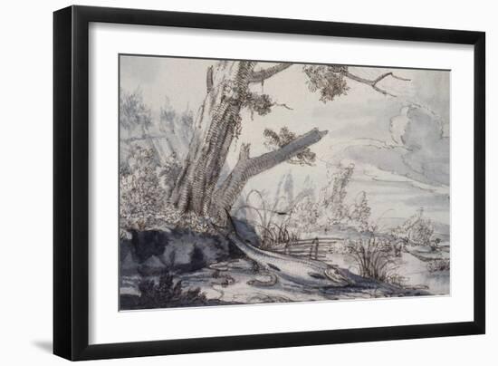 Fish on a Bank, 17Th Century-Francis Barlow-Framed Giclee Print