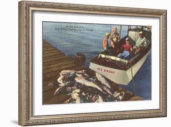 Fish on Dock, Florida-null-Framed Art Print