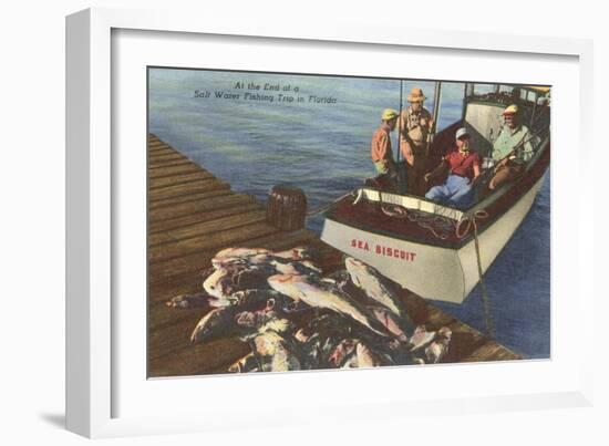 Fish on Dock, Florida-null-Framed Art Print