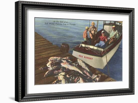 Fish on Dock, Florida-null-Framed Art Print