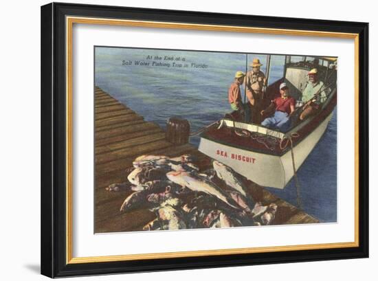 Fish on Dock, Florida-null-Framed Art Print