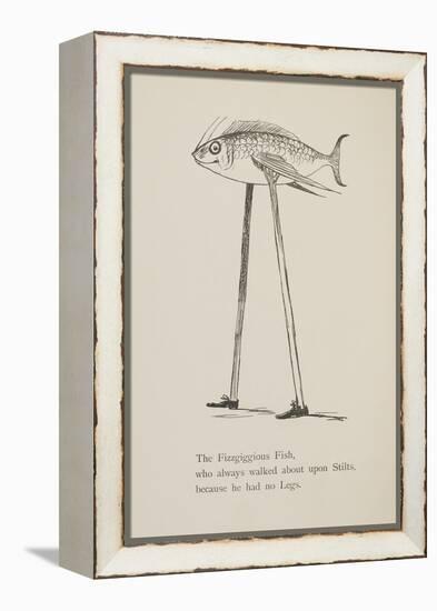 Fish On Stilts From Nonsense Botany Animals and Other Poems Written and Drawn by Edward Lear-Edward Lear-Framed Premier Image Canvas