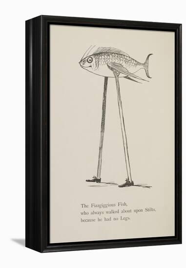 Fish On Stilts From Nonsense Botany Animals and Other Poems Written and Drawn by Edward Lear-Edward Lear-Framed Premier Image Canvas
