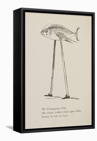 Fish On Stilts From Nonsense Botany Animals and Other Poems Written and Drawn by Edward Lear-Edward Lear-Framed Premier Image Canvas