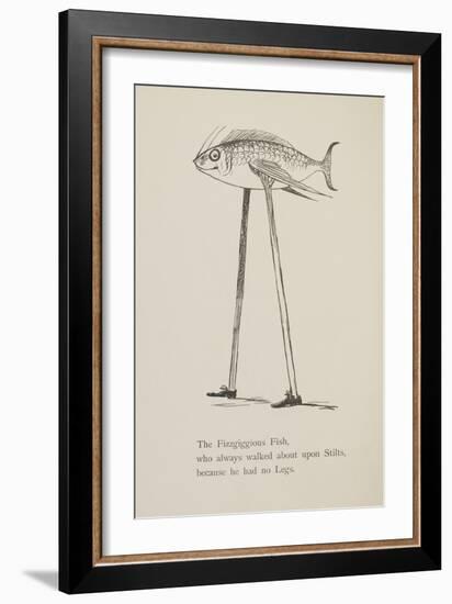 Fish On Stilts From Nonsense Botany Animals and Other Poems Written and Drawn by Edward Lear-Edward Lear-Framed Giclee Print