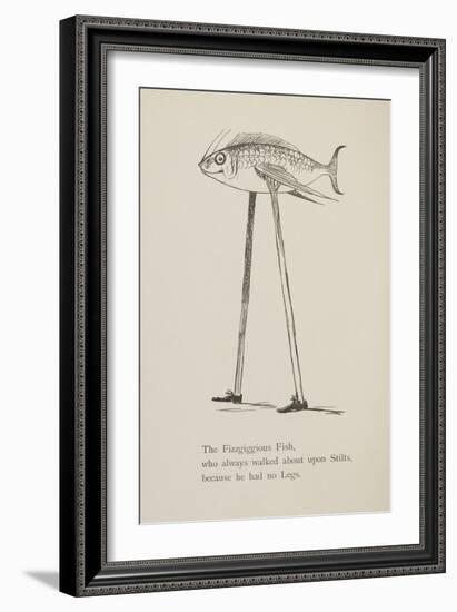 Fish On Stilts From Nonsense Botany Animals and Other Poems Written and Drawn by Edward Lear-Edward Lear-Framed Giclee Print