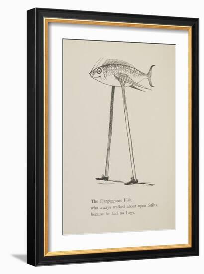 Fish On Stilts From Nonsense Botany Animals and Other Poems Written and Drawn by Edward Lear-Edward Lear-Framed Giclee Print