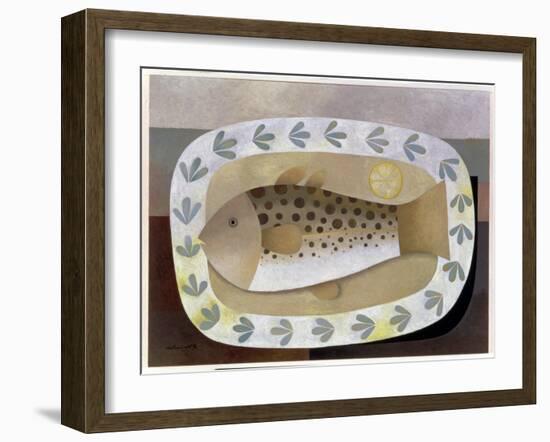 Fish on the Plate, 1996-Reg Cartwright-Framed Giclee Print