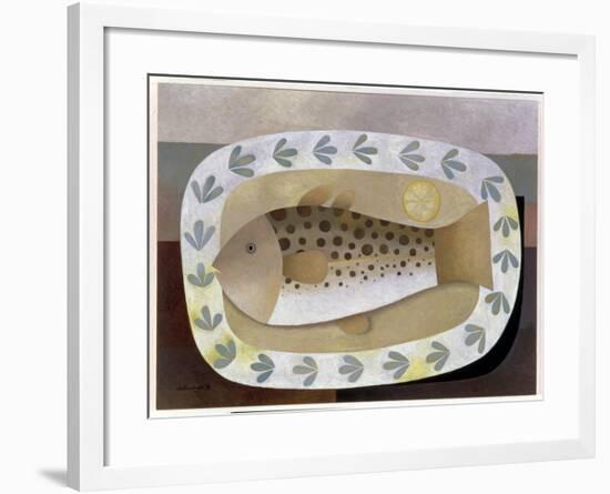 Fish on the Plate, 1996-Reg Cartwright-Framed Giclee Print