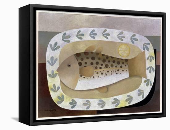 Fish on the Plate, 1996-Reg Cartwright-Framed Premier Image Canvas