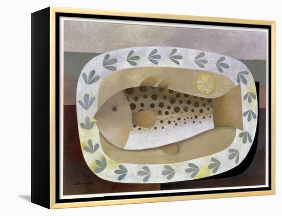 Fish on the Plate, 1996-Reg Cartwright-Framed Premier Image Canvas