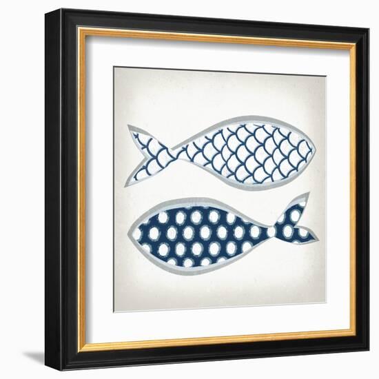 Fish Patterns II-Tandi Venter-Framed Art Print