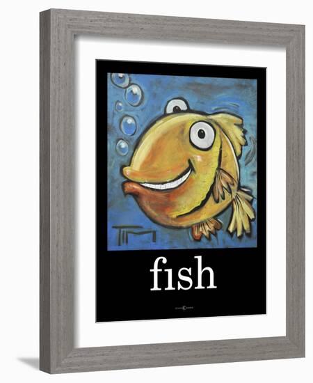 Fish Poster-Tim Nyberg-Framed Giclee Print