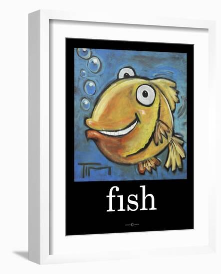 Fish Poster-Tim Nyberg-Framed Giclee Print