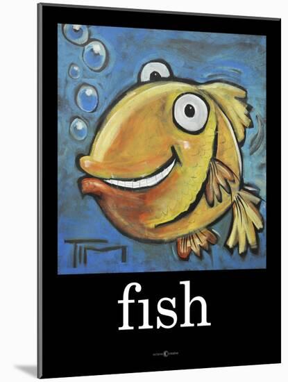 Fish Poster-Tim Nyberg-Mounted Giclee Print