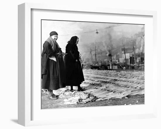 Fish Quay at North Shields-Staff-Framed Photographic Print