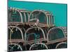 Fish Sheds and Lobster Pots, Malpeque Harbour, Prince Edward Island, Canada-Julie Eggers-Mounted Photographic Print