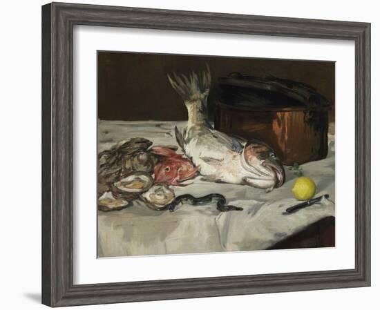 Fish (Still Life), 1864-Edouard Manet-Framed Giclee Print