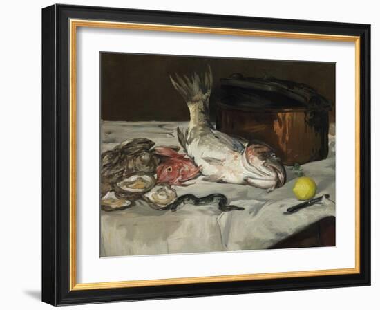 Fish (Still Life), 1864-Edouard Manet-Framed Giclee Print