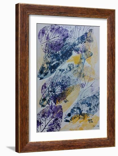 Fish Swim 2020 Oils-jocasta shakespeare-Framed Giclee Print