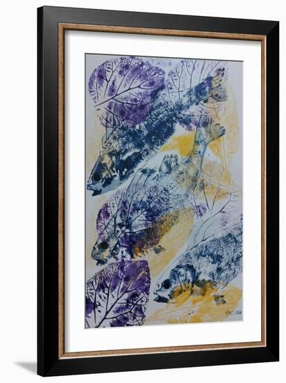 Fish Swim 2020 Oils-jocasta shakespeare-Framed Giclee Print