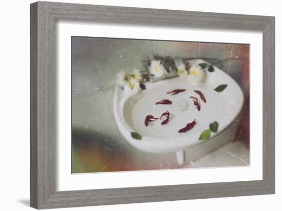 Fish Swimming in a Basin-Carolina Hernandez-Framed Photographic Print