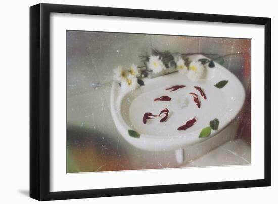 Fish Swimming in a Basin-Carolina Hernandez-Framed Photographic Print