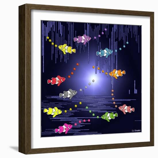 Fish Tales 3-David Sheskin-Framed Giclee Print