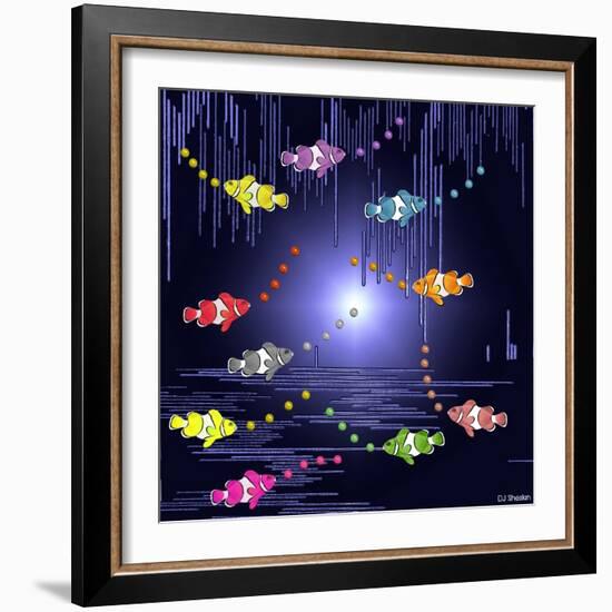 Fish Tales 3-David Sheskin-Framed Giclee Print