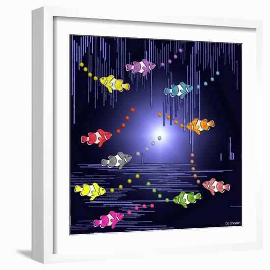 Fish Tales 3-David Sheskin-Framed Giclee Print