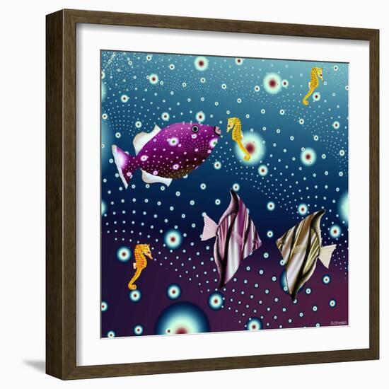 Fish Tales 8-David Sheskin-Framed Giclee Print