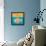 Fish With Spiral Sun-Casey Craig-Framed Stretched Canvas displayed on a wall