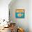 Fish With Spiral Sun-Casey Craig-Framed Stretched Canvas displayed on a wall