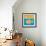 Fish With Spiral Sun-Casey Craig-Framed Art Print displayed on a wall