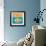 Fish With Spiral Sun-Casey Craig-Framed Art Print displayed on a wall