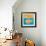 Fish With Spiral Sun-Casey Craig-Framed Art Print displayed on a wall