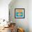 Fish With Spiral Sun-Casey Craig-Framed Art Print displayed on a wall