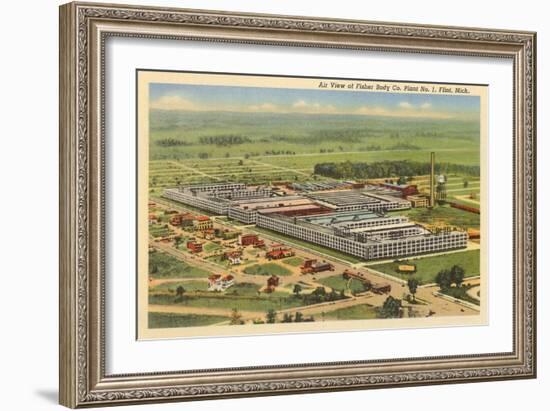 Fisher Body Company, Flint, Michigan-null-Framed Art Print