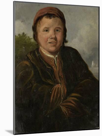 Fisher Boy, at Half Length, Hands Inserted into the Jacket-Frans Hals-Mounted Art Print