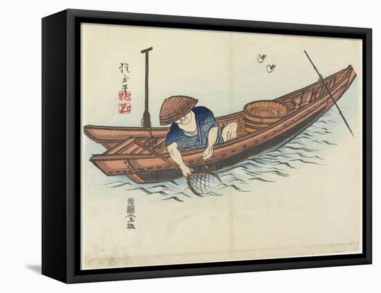 Fisherman, 1832-Hogyoku-Framed Premier Image Canvas
